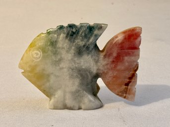 Handcarved Onyx Stone Fish