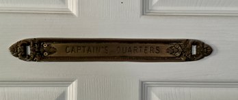 Captain's Quarters Door Sign