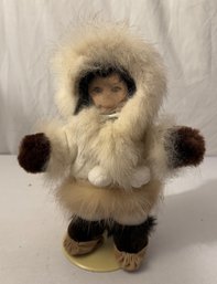 C. Alan Johnson Alaska Figurine Collection Handmade Doll