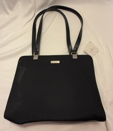 Liz Claiborne Black Work World Basics Purse Handbag HBRU5825