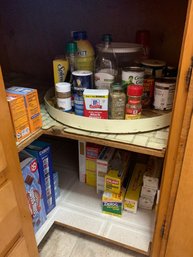 Lazy Susan Cabinet Contents