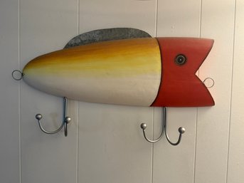 Fishing Lure Hat And Coat Rack