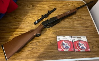 Daisy Powerline 880 BB Toy Pellet Rifle With Scope  (not A Real Gun) With 2 Packages Crosman Pellets