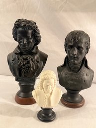 Beethoven, Mozart, And Napoleon Busts