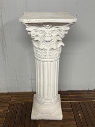 White Roman Style Plaster Column