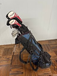 Callaway, Titleist, Wilson And Taylormade Golf Clubs In Bag