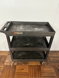 Luxor Three Tub Shelf Utility Cart
