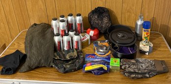 Camping Fishing Accessories Bug Repellent Gear, Cooking Pot And Stabilizer, Powermax Canisters