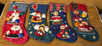 Embroidered 3D Christmas Stockings