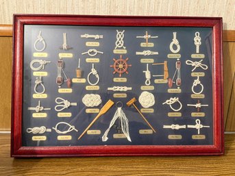 Nautical Knot Board Framed