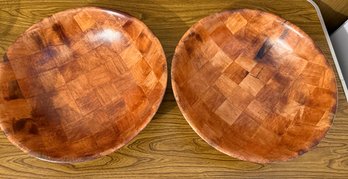 16' Wovenwood Bowl Mahogany Pair