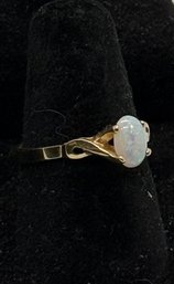 10K Gold Clyde Duneier Opal Ring Size 6 #653