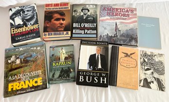 George Bush Decision Points,THE MIRACLE OF FATHER KAPAUN,Eisenhwer A SOLDIER'S LIFE, & Historical Books