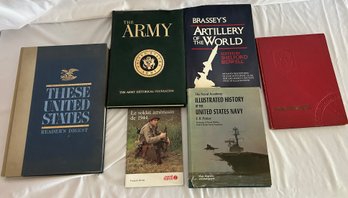 Military Theme Books: These United States READER'S DIGEST, BRASSEY'S ARTILLERY Of The WORLD & More