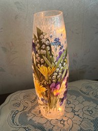 Stony Creek Garden Floral Light Up Tall Vase