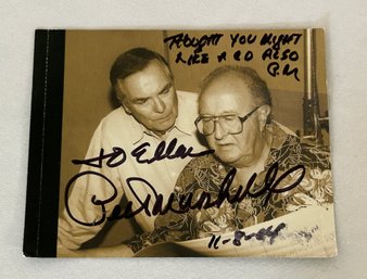 Peter Marshall Autographed CD Cover