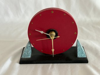 Red Mantle Desk Clock