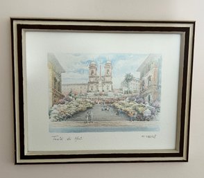 Trinito Dei Monti Print Signed F.NERI