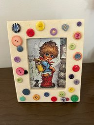 Michael Thomas Big Eye Framed Picture