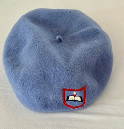 St George's Wool Blue Beret Made In England Size Large