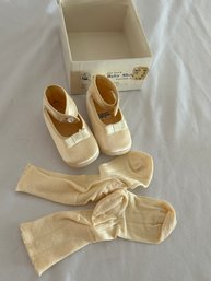 Ideal Baby Shop Antique Baby Shoes And Socks In Original Box