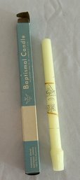 Vintage Baptismal Candle In Original Box