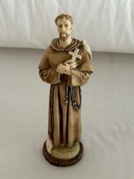Vintage Hand Carved St Francis Statue Catholic