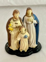 Vintage Jesus, Mary, And Joseph Statue