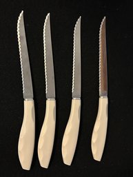 Set Of 4 Imperial Stainless Steel Serrated Steak Knives