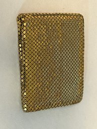 Vintage Whiting And Davis Gold Mesh Wallet With Coin Purse For Ladies
