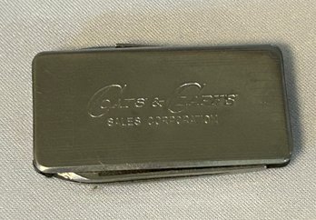 Vintage Coats & Clark Thread Company Sales Corporation Italy Knife & Scissors #617