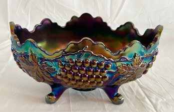 Gorgeous Large Carnival Glass Bowl