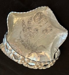 Rodney Kent Hand Wrought Creations 1950s Aluminum Basket