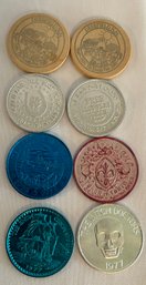 BOARD OF COMMISSIONERS OF THE PORT OF NEW ORLEANS BICENTENNIAL TOKEN, MARDI GRAS, DEERFIELD FAIR 1977 COINS
