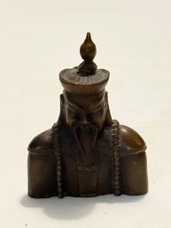 Hard Stone Snuff Bottle 19th Century China Representing A Mandarin