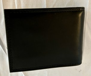 Buxton Men's Genuine Black Leather Wallet