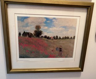 MONET - LES COQUELICOTS - 1873 - Muse Du Jeu De Paume - Paris Framed Print