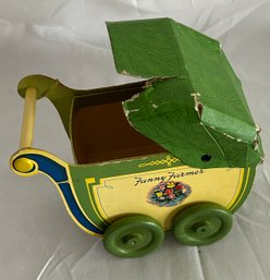 Vintage Fannie Farmer Candy Box Baby Buggy Stroller Advertising Memorabilia