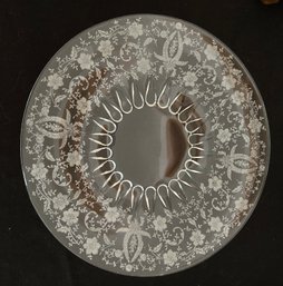 New Martinsville Glass Large Torte Plate