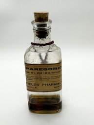 Paragoric Tincture Bottle With Remnants Not For Consumption Decorative Purpose Only #703