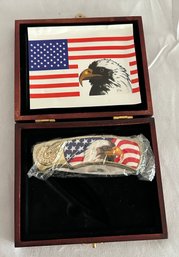 American Eagle Pocket Knife In Presentation Case