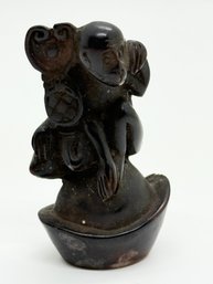 Japanese Miniature Netsuke Monkey Boxwood? #720