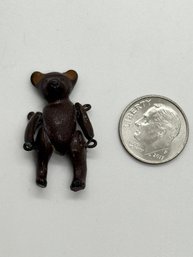 Hantel Pewter Miniature Jointed Teddy Bear