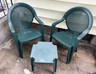 Stackable Patio Chairs And Table