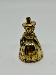 Vintage Brass Lady Bell Made In England