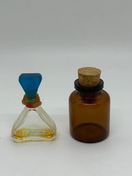 Vintage Liz Claiborne Perfume And Miniature Amber Bottle