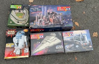 Puzz 3D Puzzles Yankee Stadium, New York New York, Star Wars Episode 1 Imperial Star Destroyer, Orient Express