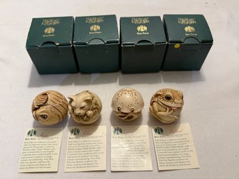 Harmony Kingdom Roly Polys By Adam Binder Fats, Costello, Elvis, Alfred In Original Boxes #772