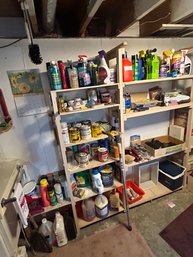 Front Wall Basement Shelf Contents