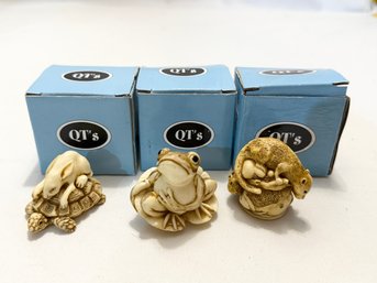 Harmony Kingdom QT's Stuck On You, Heartthrob, Just Fishing